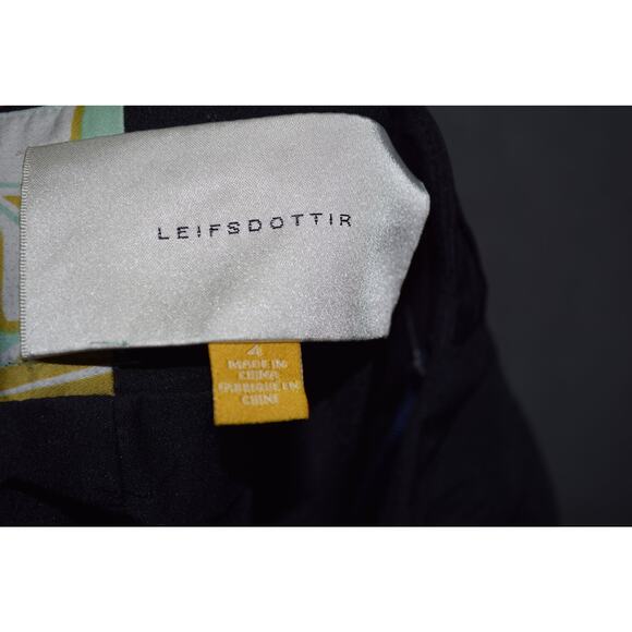 Leifsdottir Black Silk Ruched Mini Skirt Women’s Size 4 - Picture 3 of 3